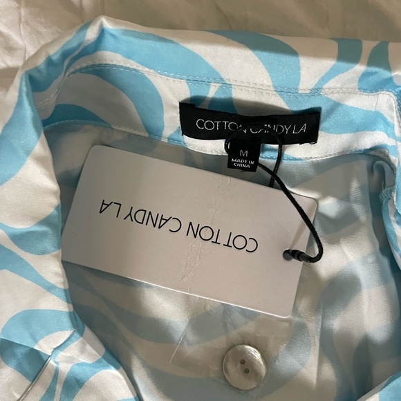 Cotton candy la swirl satin crop top - Picture 3 of 7